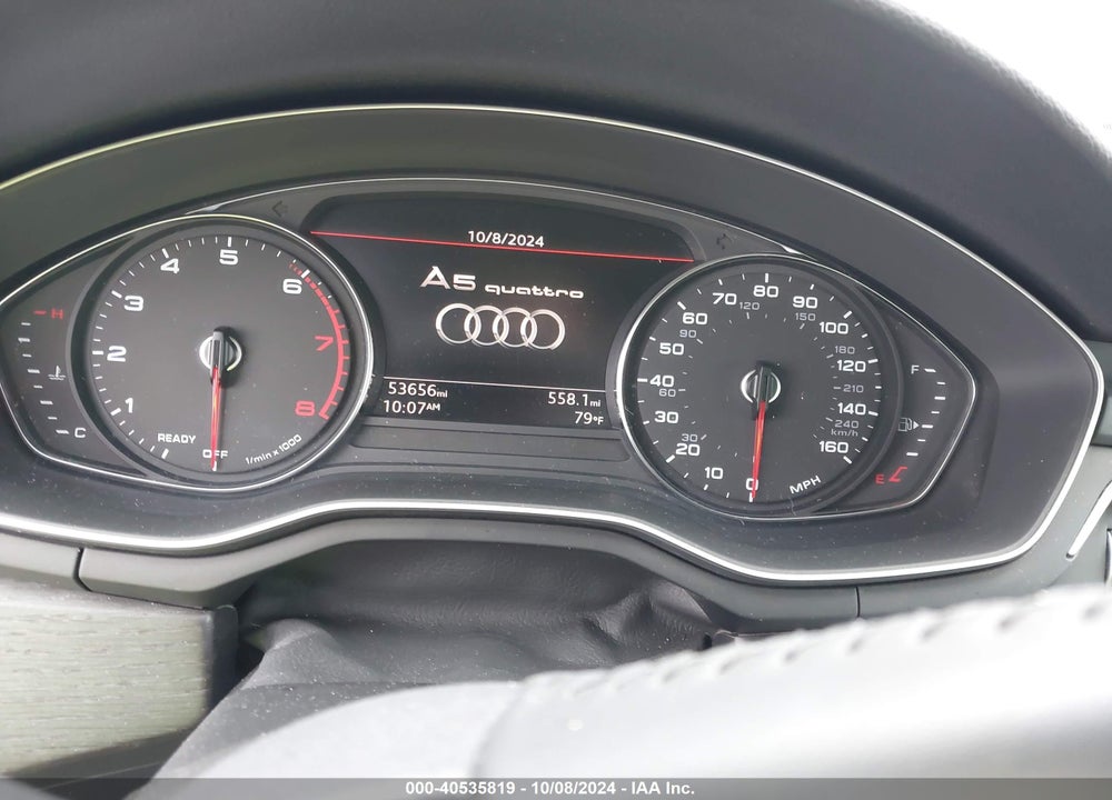 2018 AUDI A5 2.0T PREMIUM VIN: WAUBNCF50JA090967