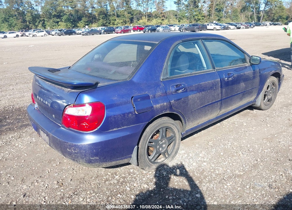 2004 SUBARU IMPREZA 2.5RS VIN: JF1GD67514G501280