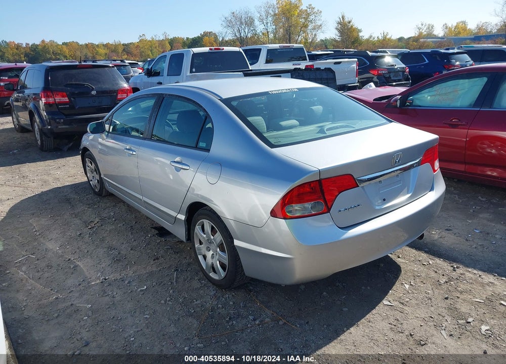 2009 HONDA CIVIC LX VIN: 1HGFA16599L028697