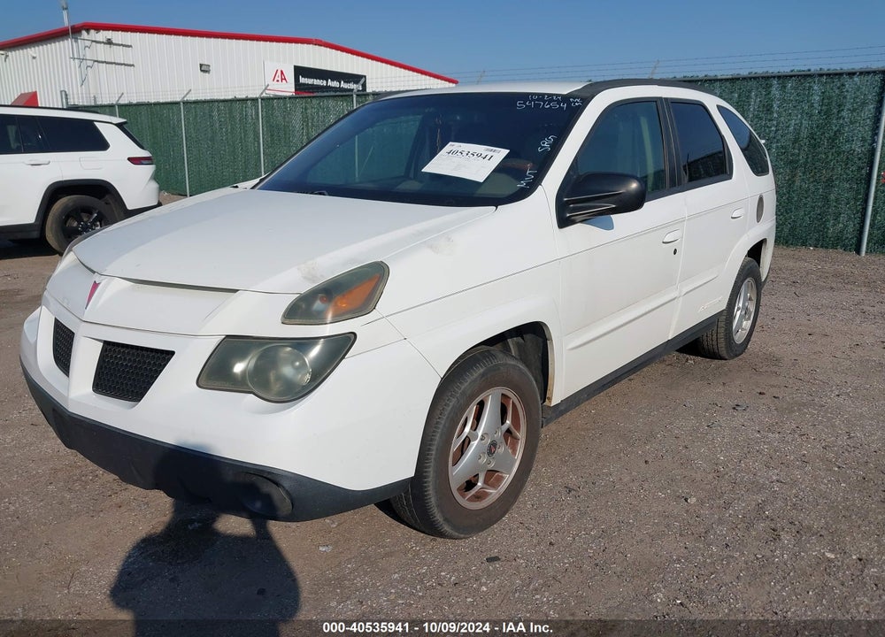 2004 PONTIAC AZTEK VIN: 3G7DA03E34S547654