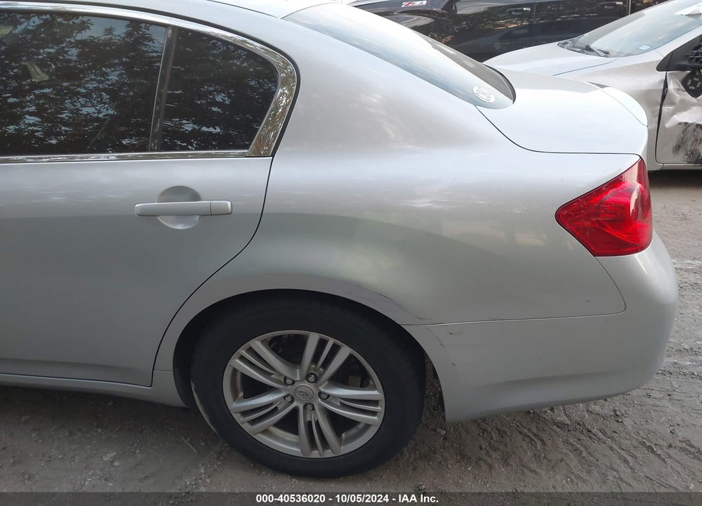 2012 INFINITI G25 JOURNEY VIN: JN1DV6AP9CM810518