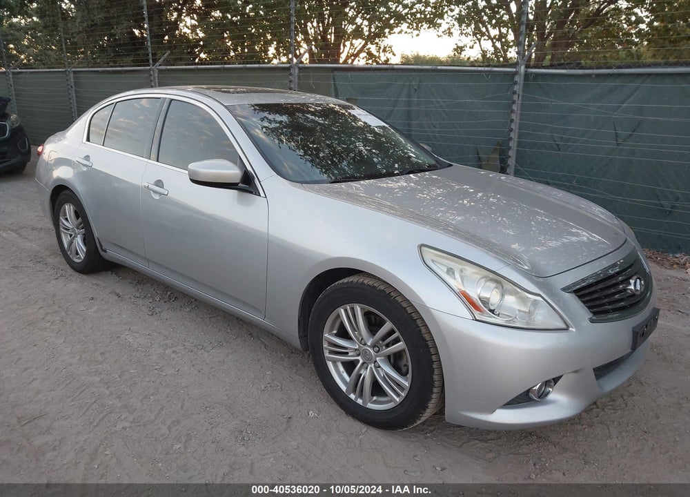 2012 INFINITI G25 JOURNEY VIN: JN1DV6AP9CM810518