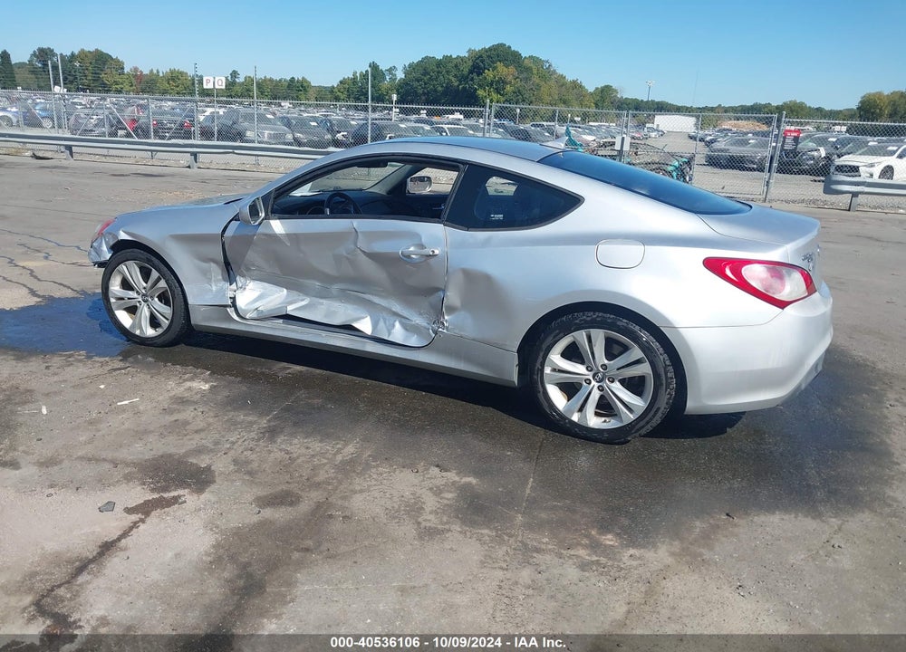 2010 HYUNDAI GENESIS 2.0T VIN: KMHHT6KDXAU025717