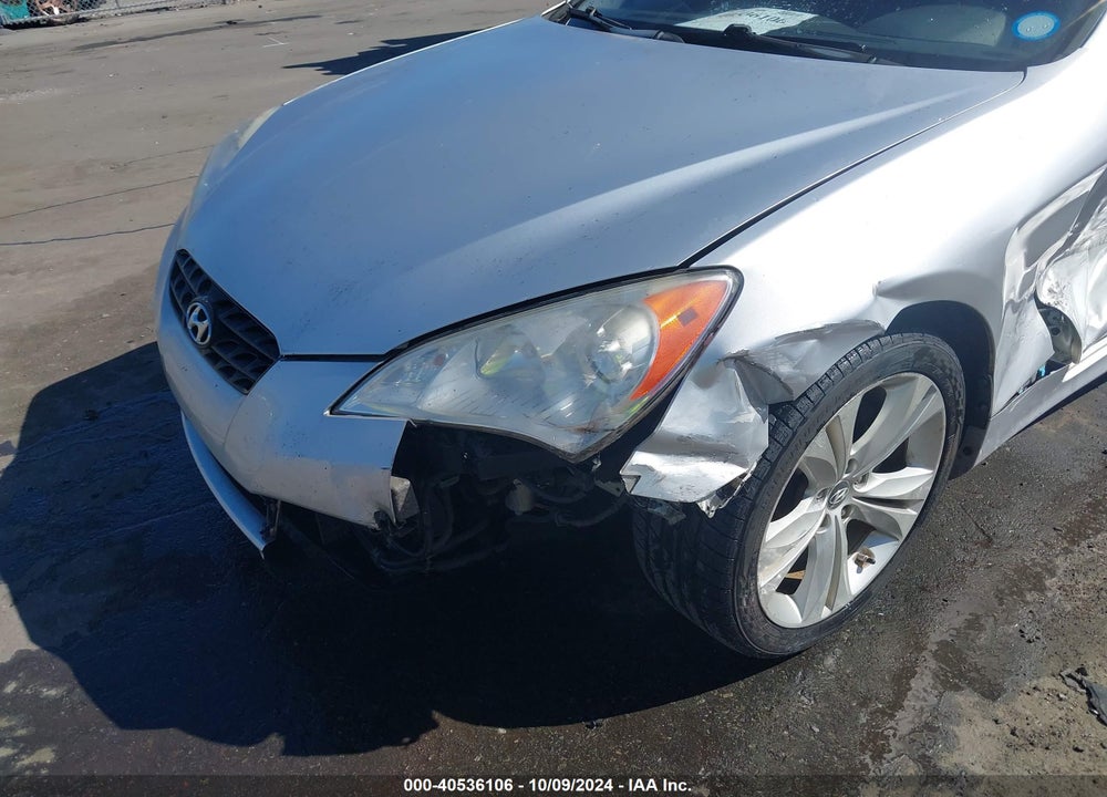 2010 HYUNDAI GENESIS 2.0T VIN: KMHHT6KDXAU025717