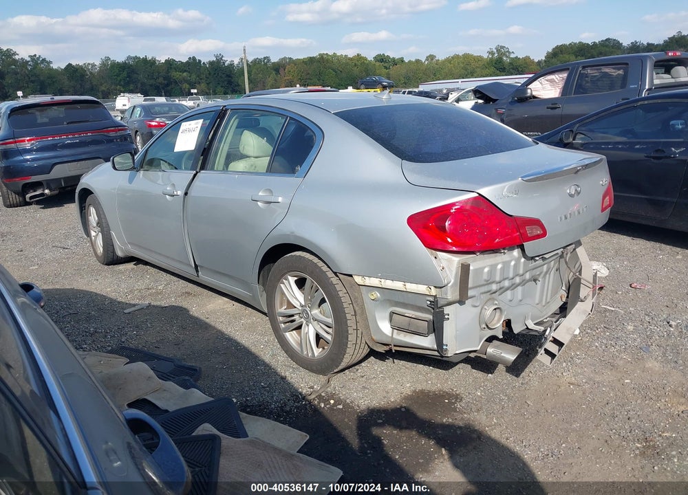 2012 INFINITI G25X VIN: JN1DV6AR0CM730672