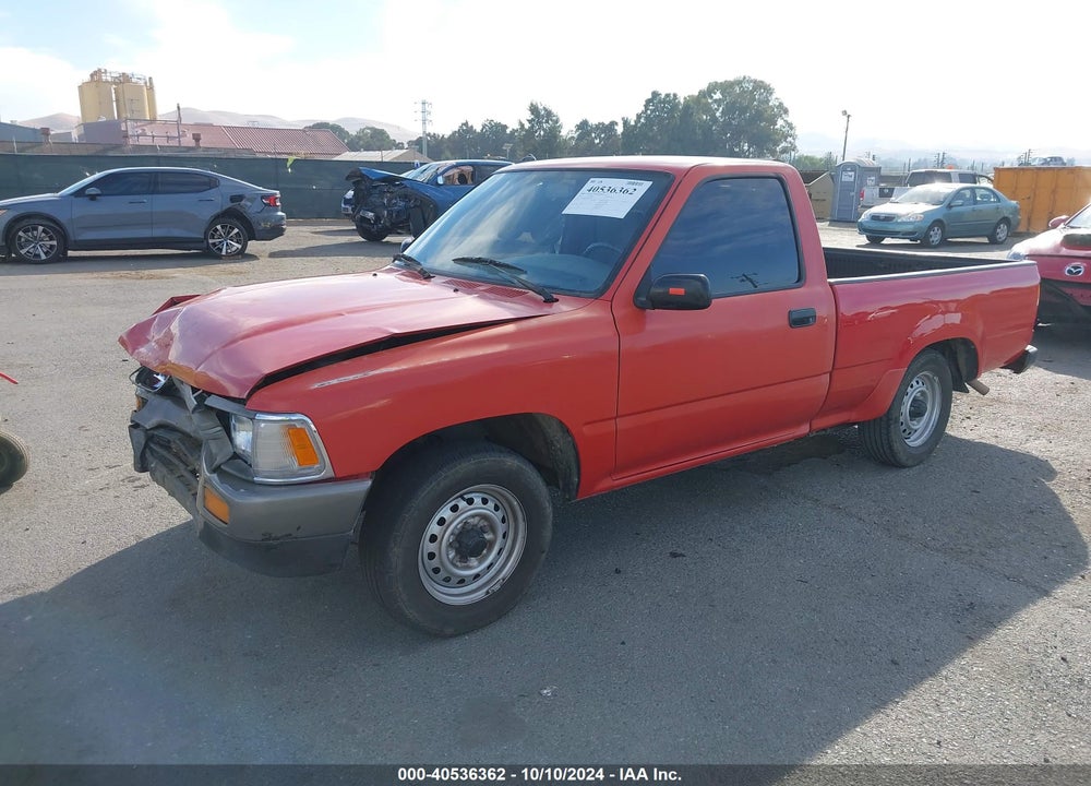 1989 TOYOTA PICKUP 1/2 TON SHT WHEELBASE DLX VIN: JT4RN81P4K0013548