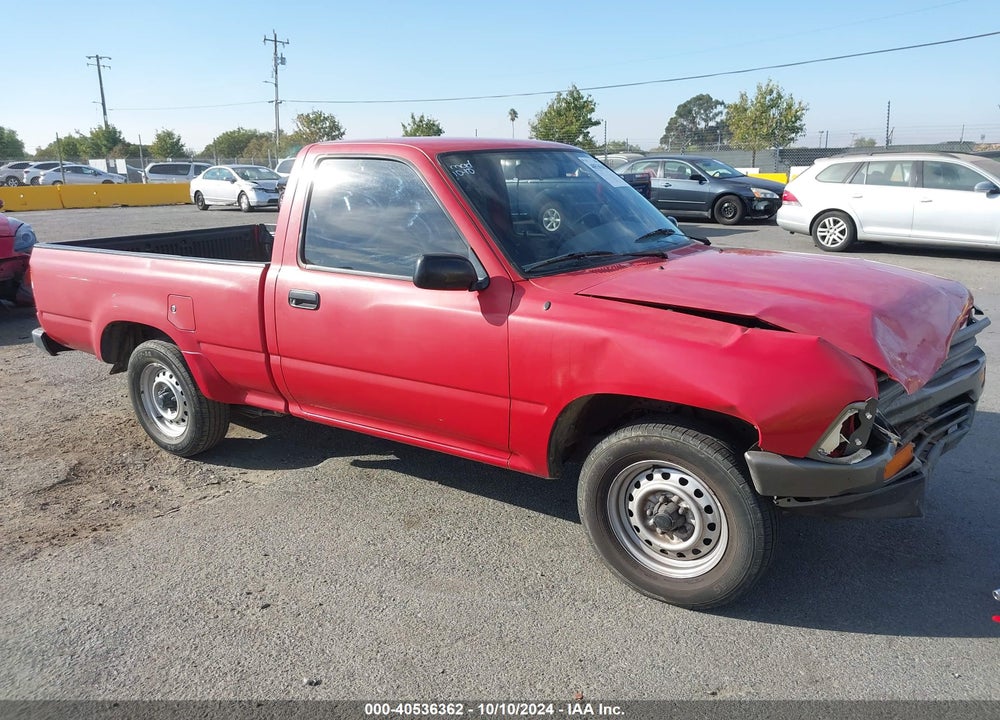 1989 TOYOTA PICKUP 1/2 TON SHT WHEELBASE DLX VIN: JT4RN81P4K0013548