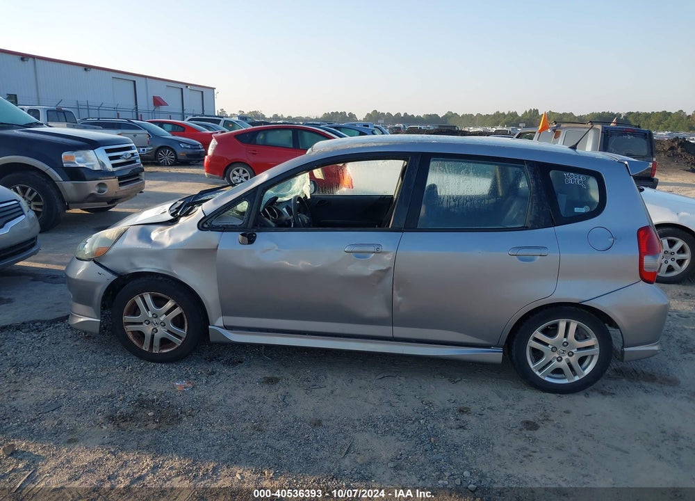 2007 HONDA FIT SPORT VIN: JHMGD38637S028207