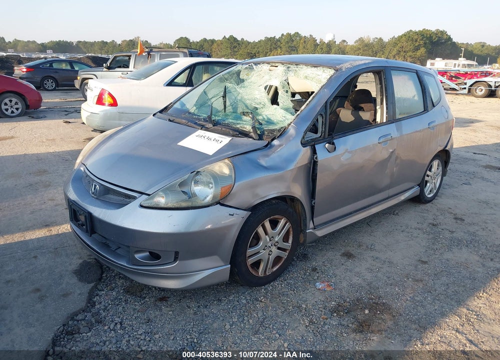 2007 HONDA FIT SPORT VIN: JHMGD38637S028207