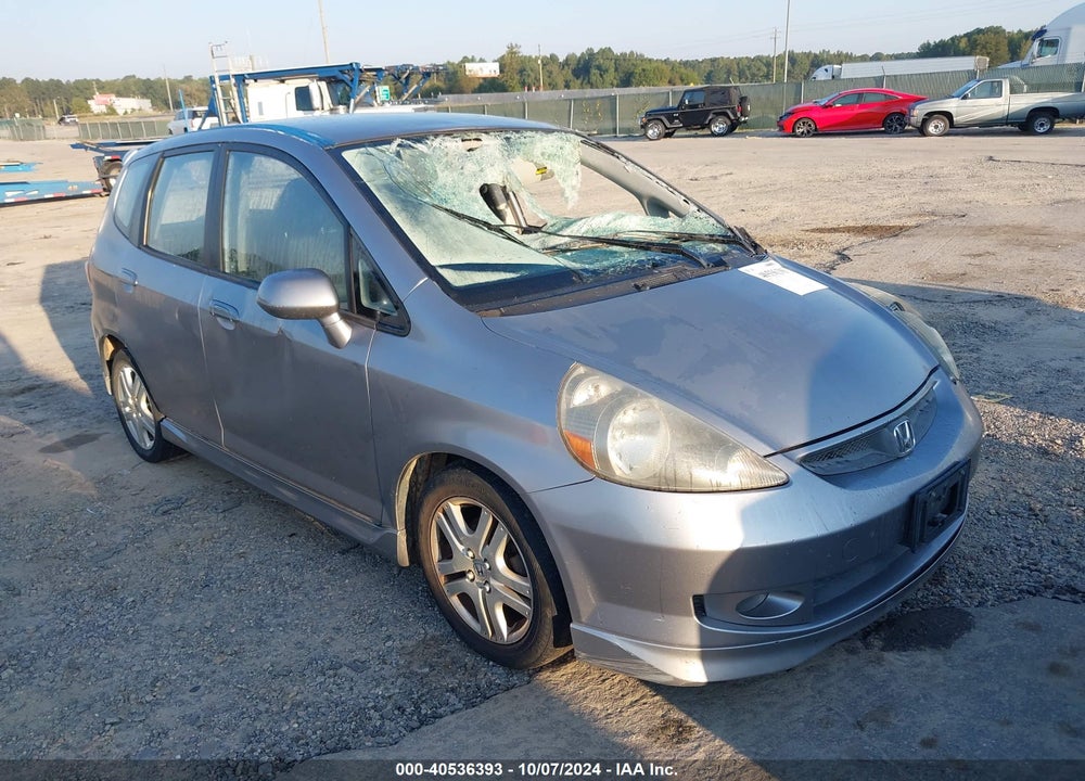 2007 HONDA FIT SPORT VIN: JHMGD38637S028207