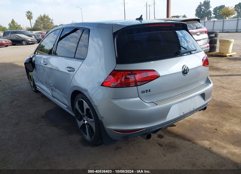 2015 VOLKSWAGEN GOLF GTI 2.0T SE 4-DOOR VIN: 3VW4T7AU2FM049481