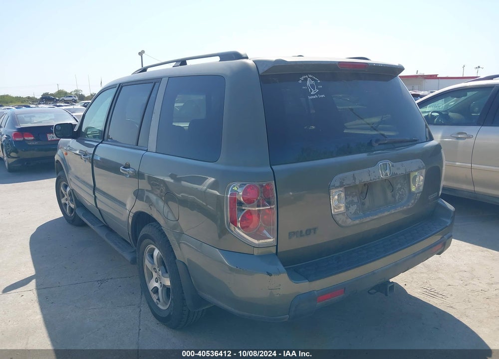 2007 HONDA PILOT EX-L VIN: 2HKYF18627H514266