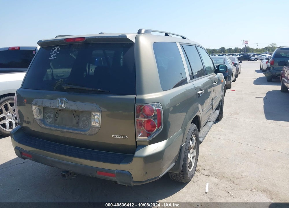 2007 HONDA PILOT EX-L VIN: 2HKYF18627H514266