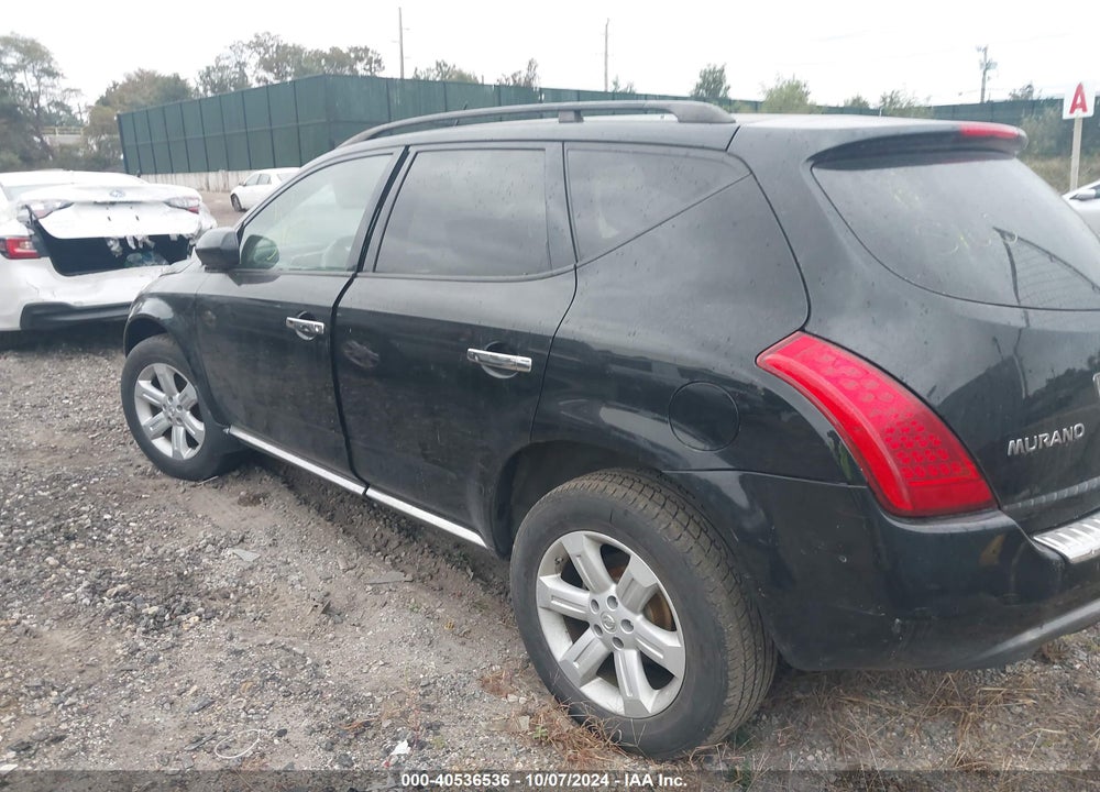 2007 NISSAN MURANO SL VIN: JN8AZ08W67W650370