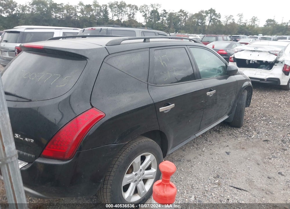 2007 NISSAN MURANO SL VIN: JN8AZ08W67W650370