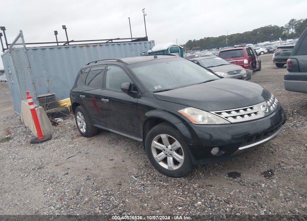 2007 NISSAN MURANO SL VIN: JN8AZ08W67W650370