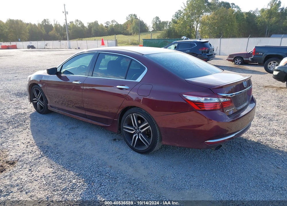 2017 HONDA ACCORD SPORT VIN: 1HGCR2F54HA175070