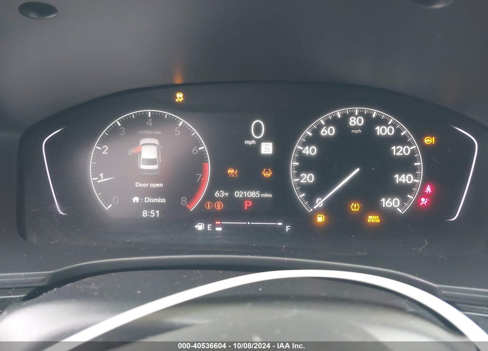 2023 HONDA CIVIC EX /EX W/O BSI VIN: 2HGFE1F74PH317020