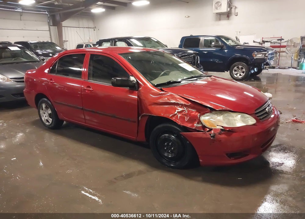 2003 TOYOTA COROLLA CE VIN: JTDBR32E630038054