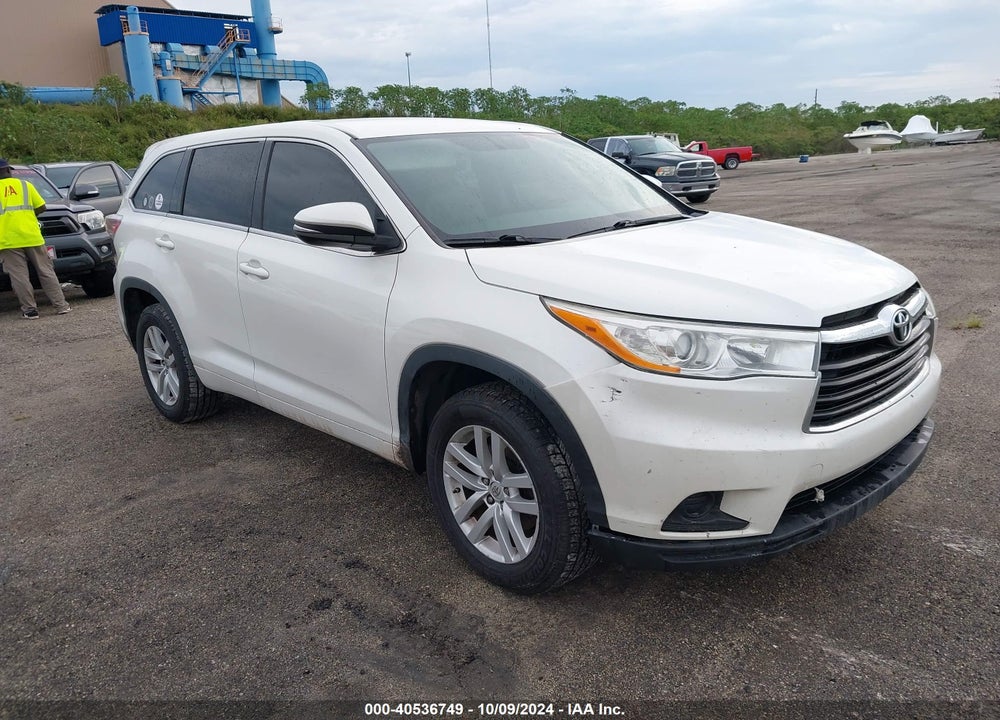 2014 TOYOTA HIGHLANDER LE VIN: 5TDZARFH7ES007683