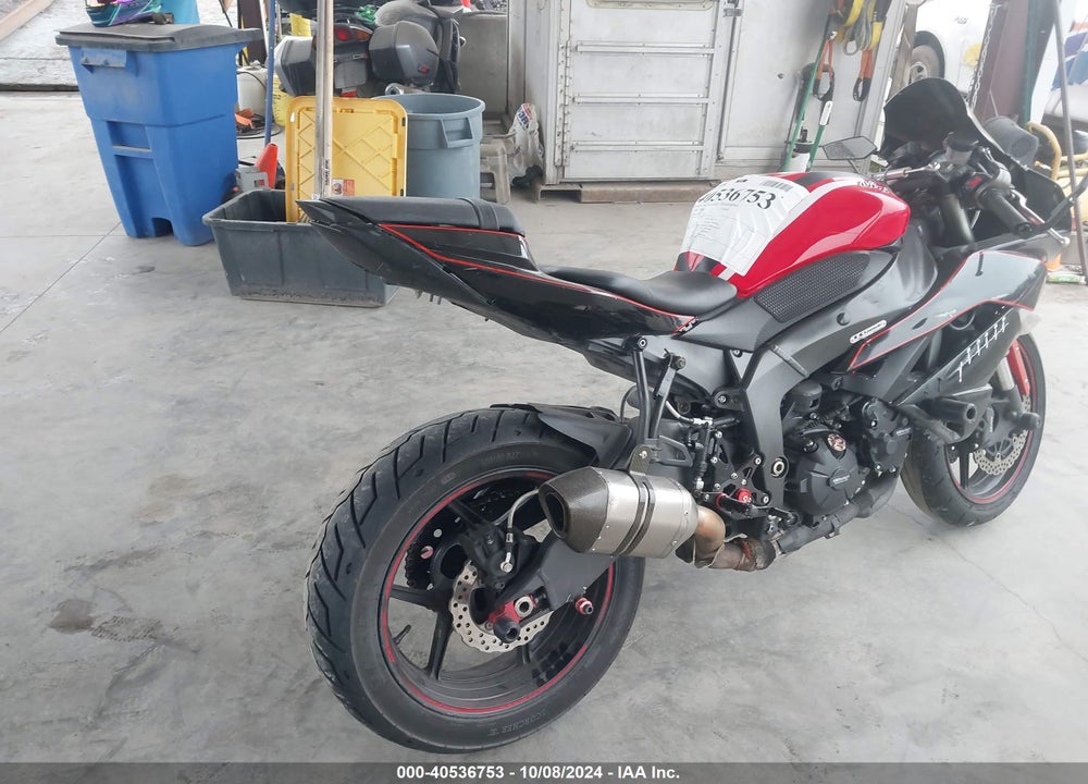 2012 KAWASAKI ZX600 R VIN: JKAZX4R11CA033331