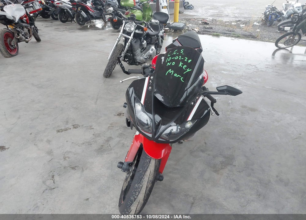 2012 KAWASAKI ZX600 R VIN: JKAZX4R11CA033331