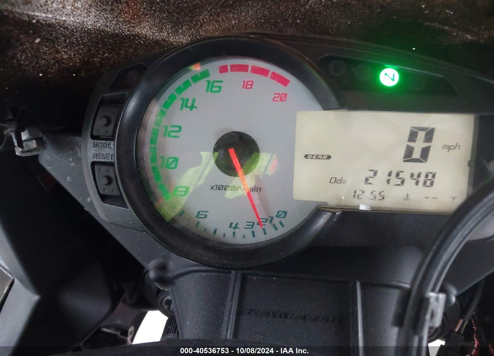 2012 KAWASAKI ZX600 R VIN: JKAZX4R11CA033331