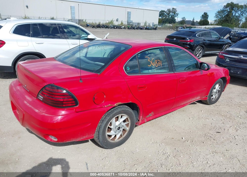 2003 PONTIAC GRAND AM SE1 VIN: 1G2NF52E93C156880
