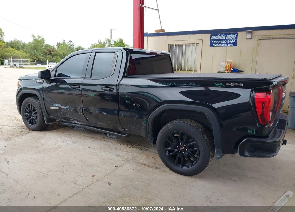 2021 GMC SIERRA 1500 4WD STANDARD BOX ELEVATION VIN: 1GTR9CED9MZ195253