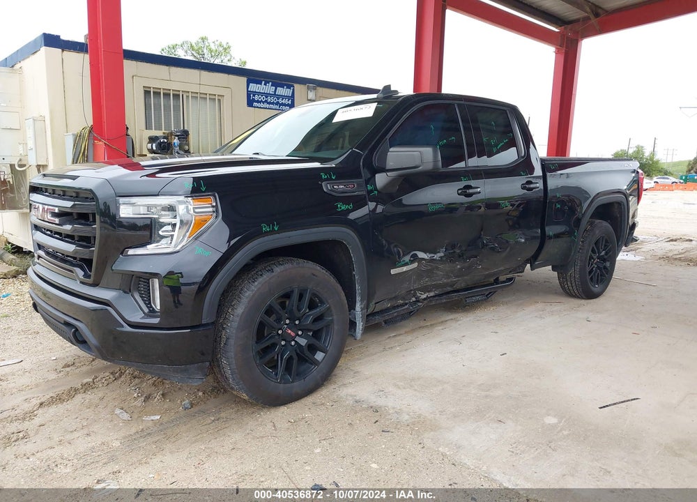 2021 GMC SIERRA 1500 4WD STANDARD BOX ELEVATION VIN: 1GTR9CED9MZ195253