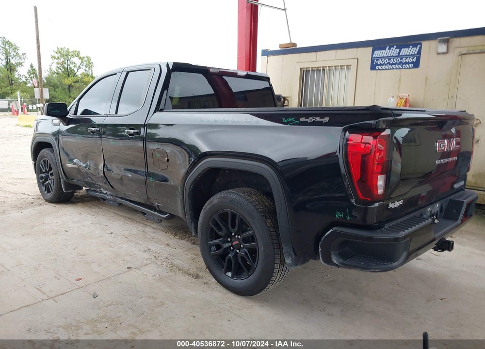 2021 GMC SIERRA 1500 4WD STANDARD BOX ELEVATION VIN: 1GTR9CED9MZ195253