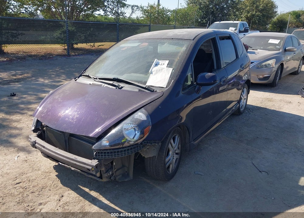 2008 HONDA FIT SPORT VIN: JHMGD38628S033464