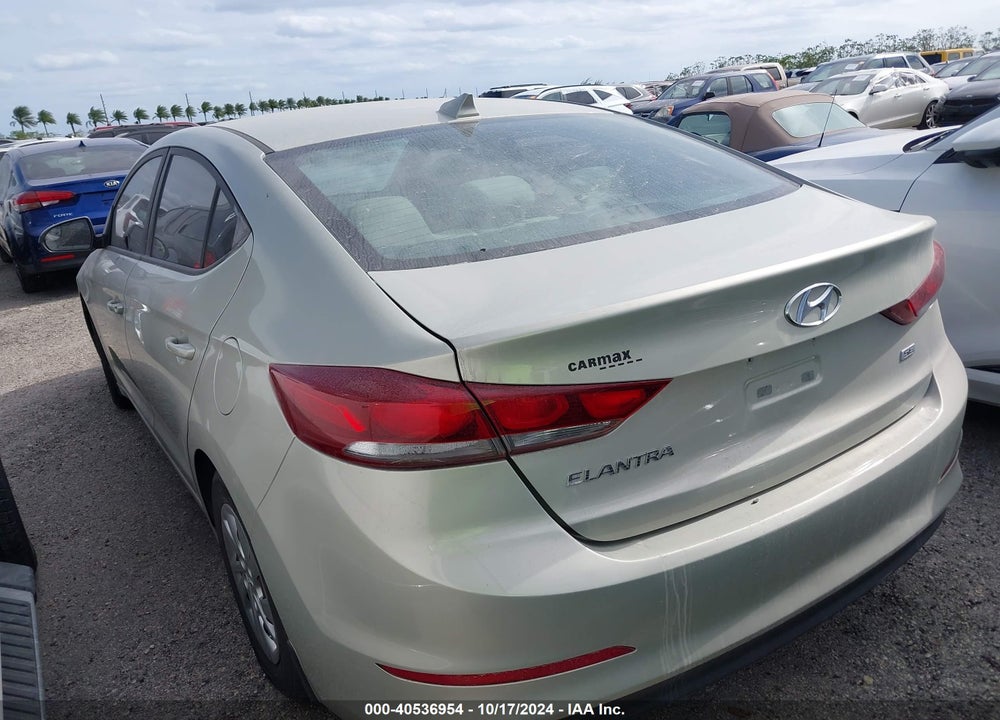 2017 HYUNDAI ELANTRA SE VIN: KMHD74LF5HU421457