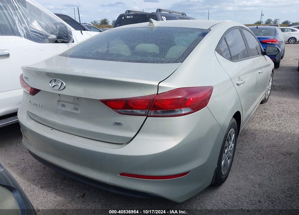 2017 HYUNDAI ELANTRA SE VIN: KMHD74LF5HU421457