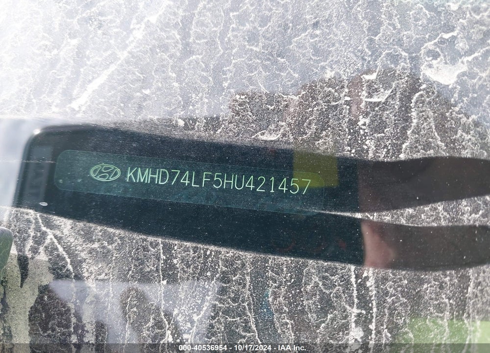 2017 HYUNDAI ELANTRA SE VIN: KMHD74LF5HU421457