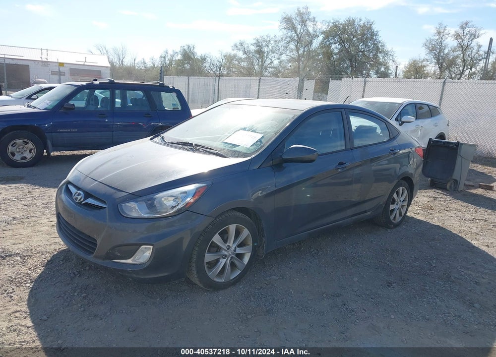 2012 HYUNDAI ACCENT GLS VIN: KMHCU4AE9CU148451