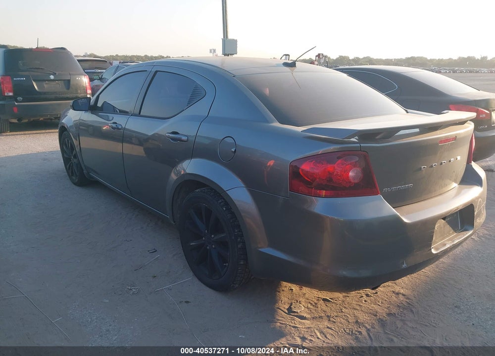 2013 DODGE AVENGER SE V6 VIN: 1C3CDZAGXDN750441