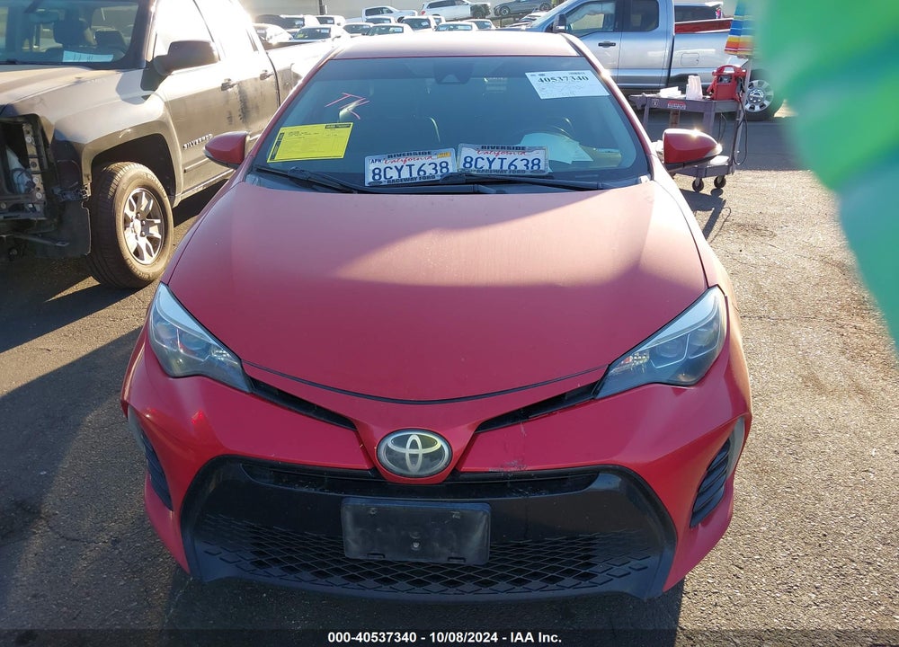 2018 TOYOTA COROLLA SE VIN: 5YFBURHE5JP829221