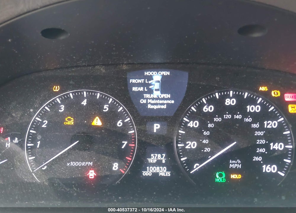2011 LEXUS LS 460 VIN: JTHBL5EF9B5102427
