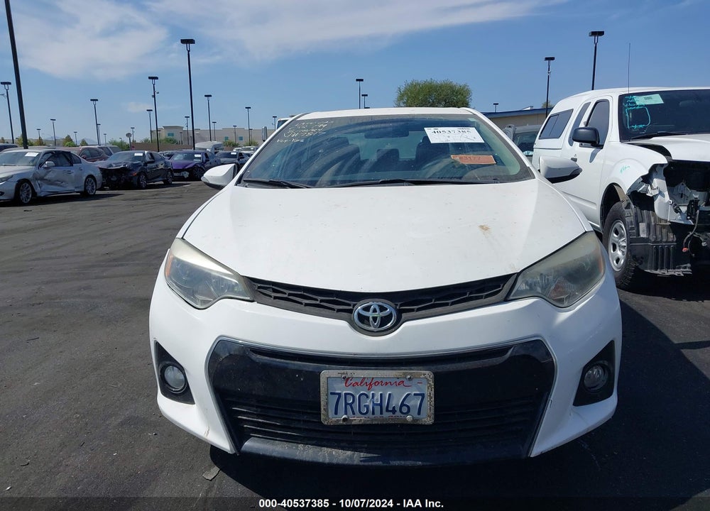 2016 TOYOTA COROLLA S PLUS VIN: 2T1BURHE8GC567817