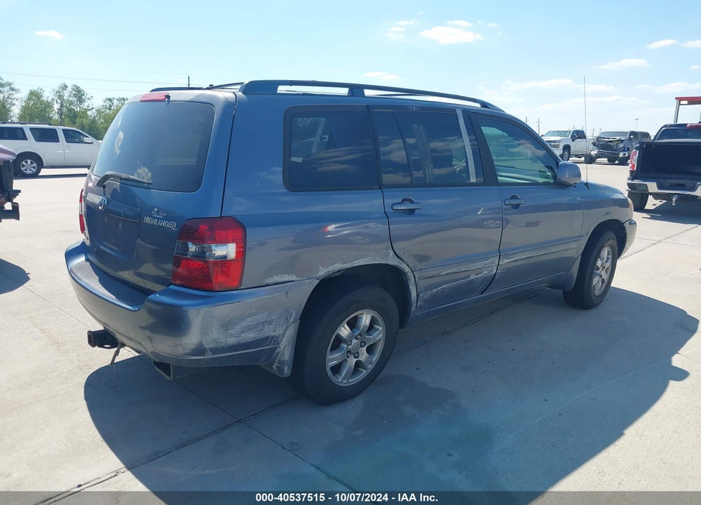 2004 TOYOTA HIGHLANDER V6 VIN: JTEEP21A740017058