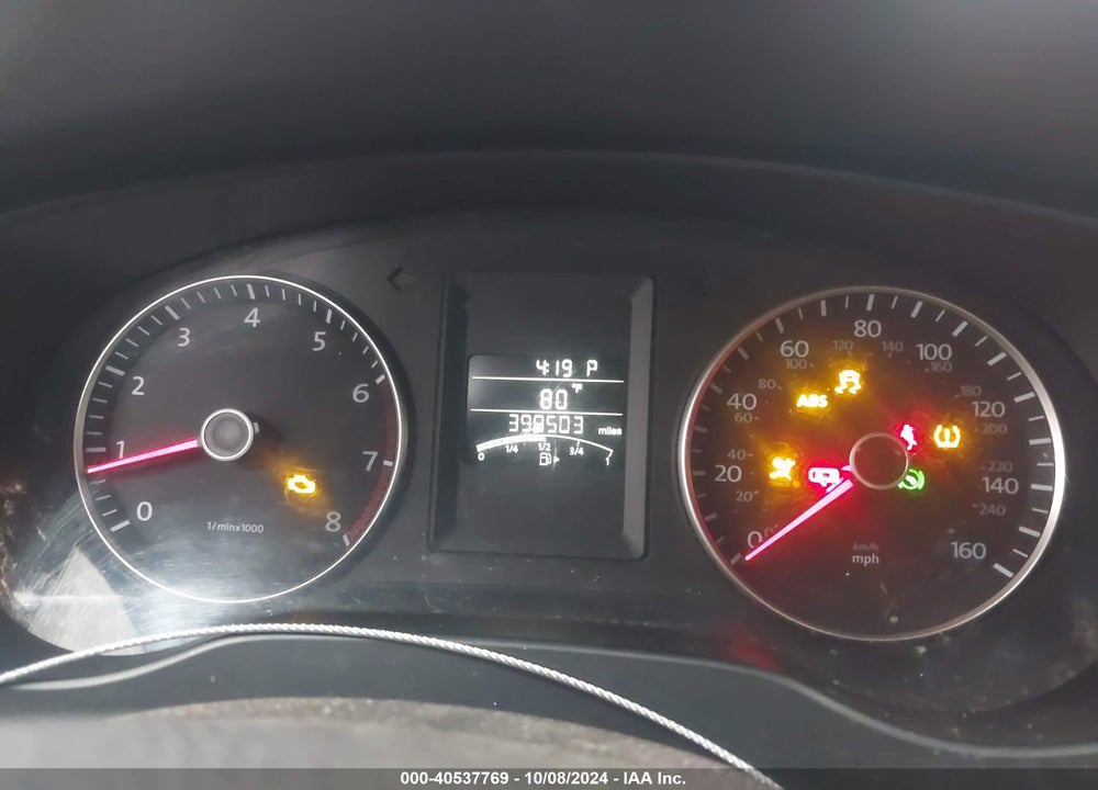 2012 VOLKSWAGEN JETTA 2.5L SE VIN: 3VWDP7AJ2CM077805