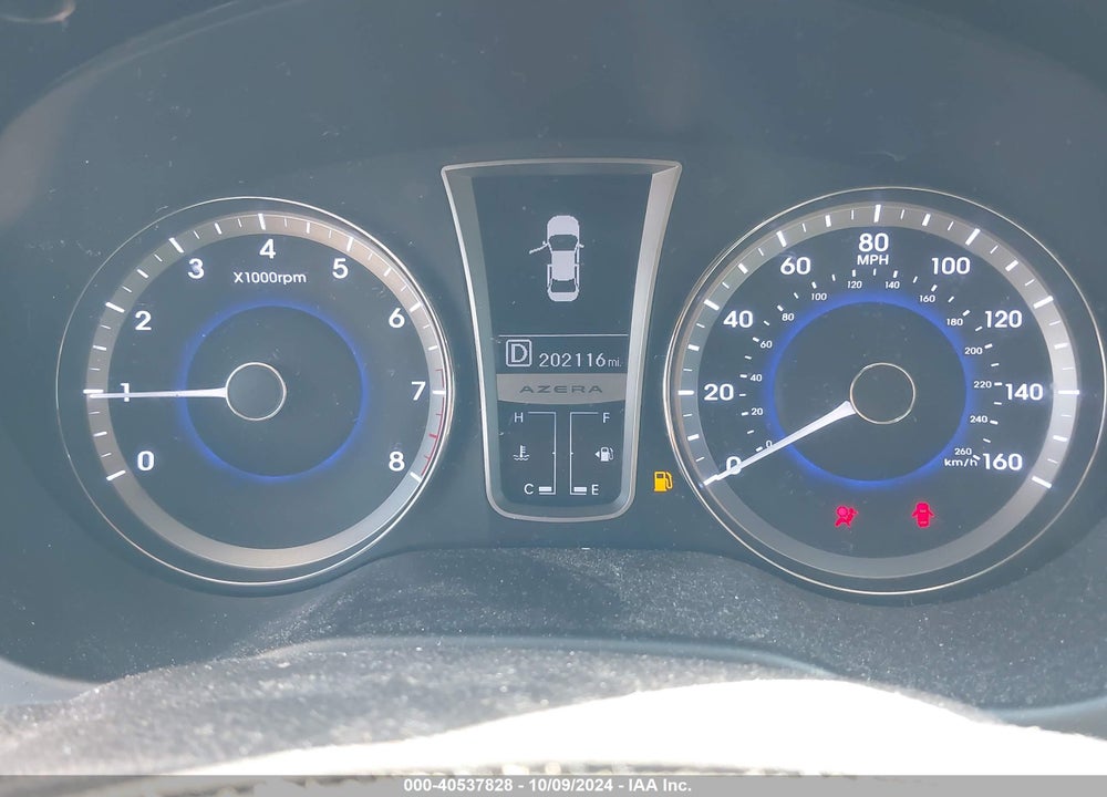 2013 HYUNDAI AZERA VIN: KMHFH4JGXDA213751