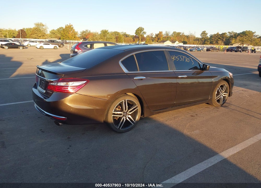 2016 HONDA ACCORD SPORT VIN: 1HGCR2F50GA119691