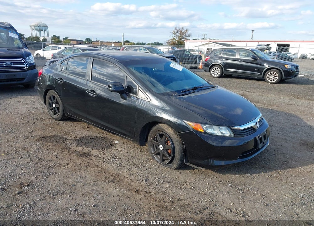 2012 HONDA CIVIC LX VIN: 19XFB2F5XCE392368