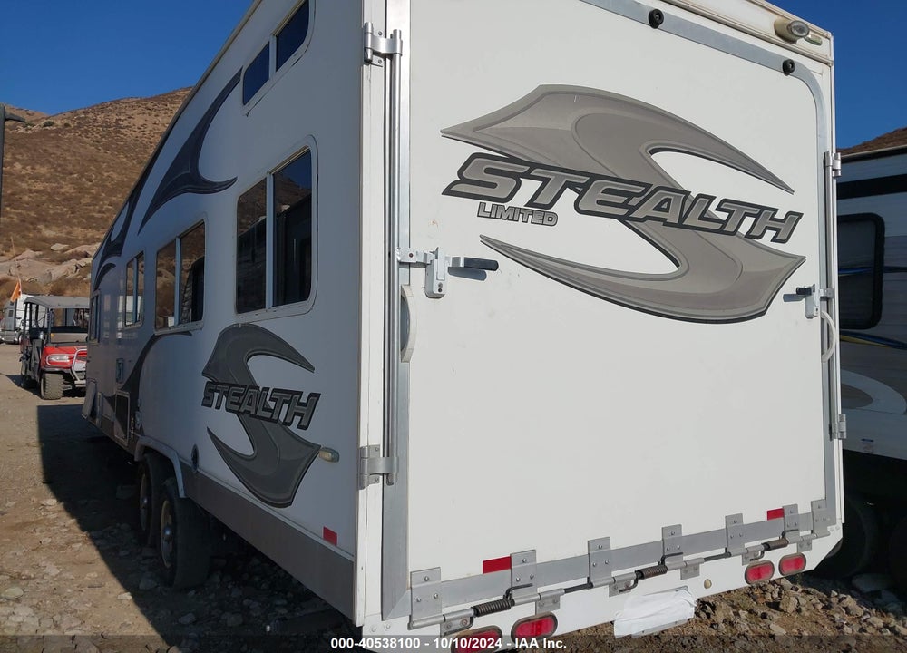 2011 FOREST RIVER STEALTH VIN: 4X4TSFB28BC008979