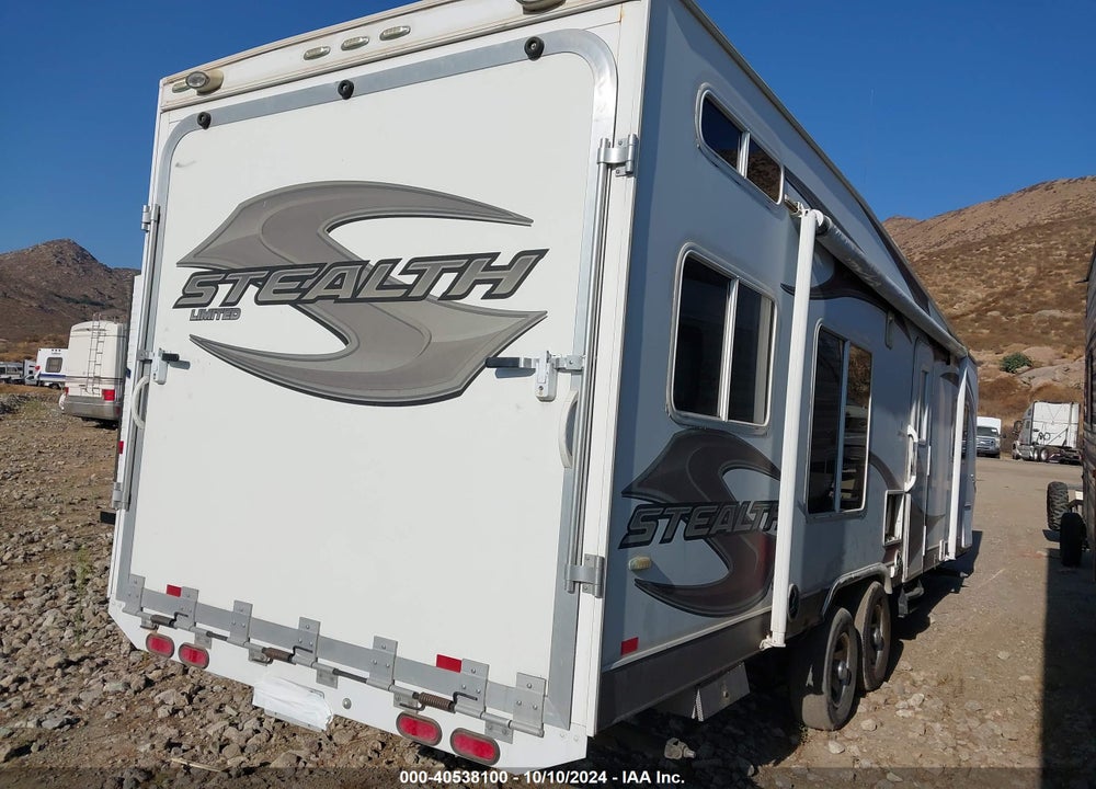 2011 FOREST RIVER STEALTH VIN: 4X4TSFB28BC008979