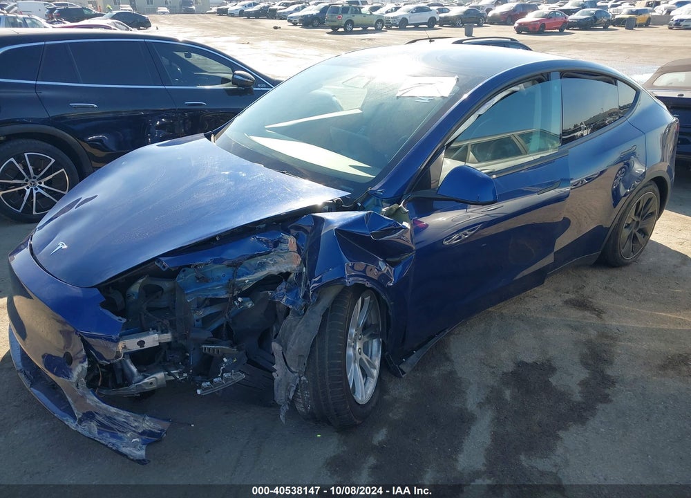 2021 TESLA MODEL Y LONG RANGE DUAL MOTOR ALL-WHEEL DRIVE VIN: 5YJYGDEE6MF091762