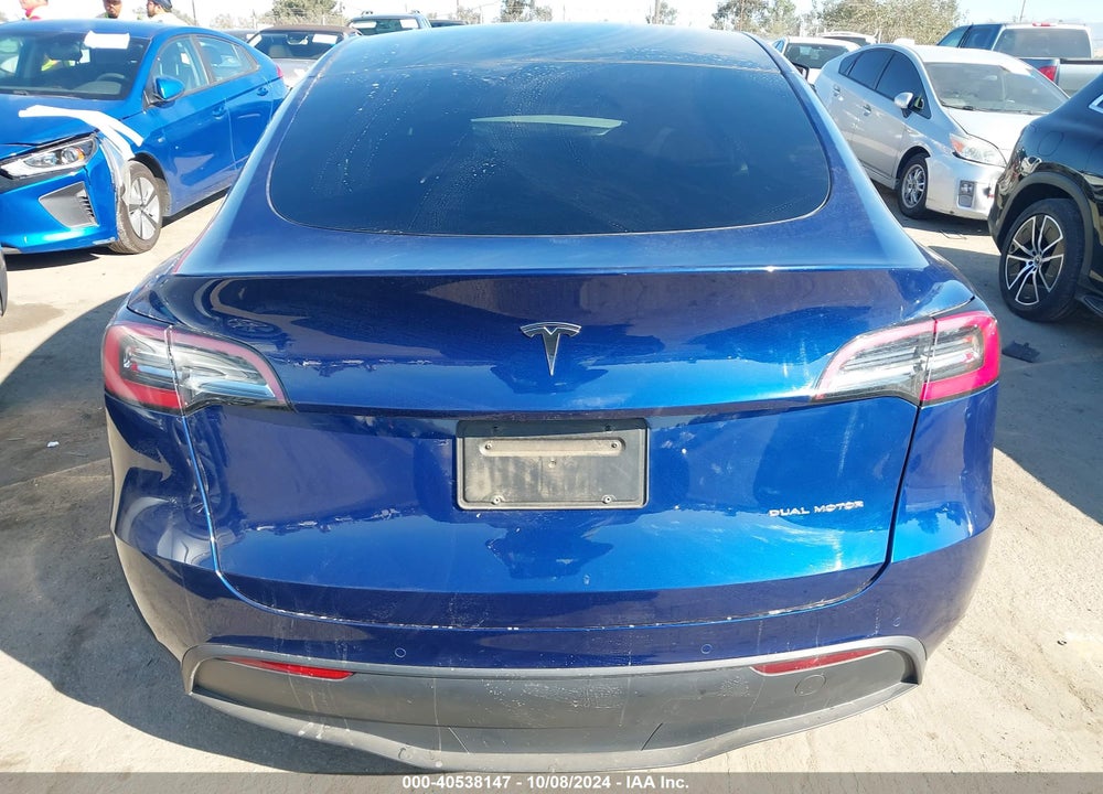 2021 TESLA MODEL Y LONG RANGE DUAL MOTOR ALL-WHEEL DRIVE VIN: 5YJYGDEE6MF091762