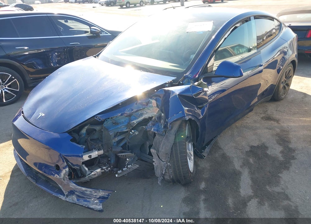 2021 TESLA MODEL Y LONG RANGE DUAL MOTOR ALL-WHEEL DRIVE VIN: 5YJYGDEE6MF091762